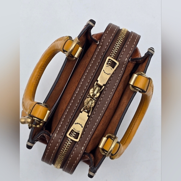 Coach 1941 Rogue Satchel 12 In Signature Jacquard , GUC - Picture 7 of 16